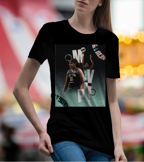New York Liberty MVP Jonquel Jones 2024 WNBA Basketball Finals T-Shirt
