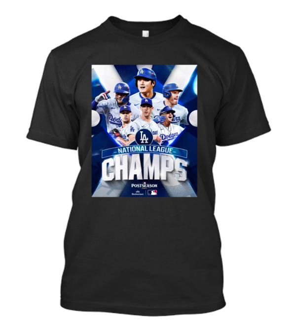 Los Angeles Dodgers National League Champs MLB Postseason 2024 Budweiser T-Shirt