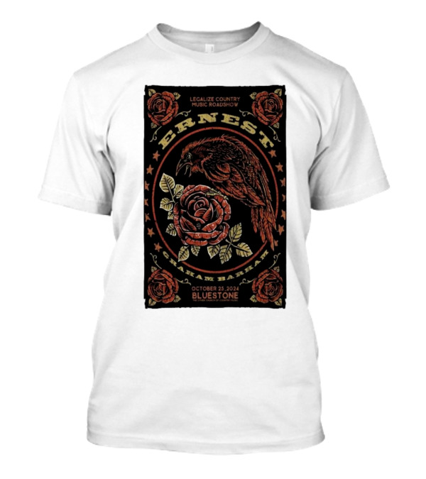 Legalize Country Music Roadshow Ernest Graham Barham October 25 2024 Bluestone T-Shirt