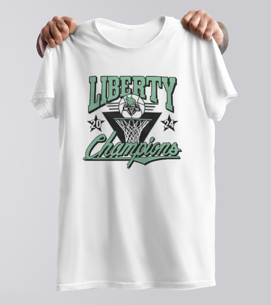 Liberty 2024 Champions New York WNBA Vintage Homage T-Shirt