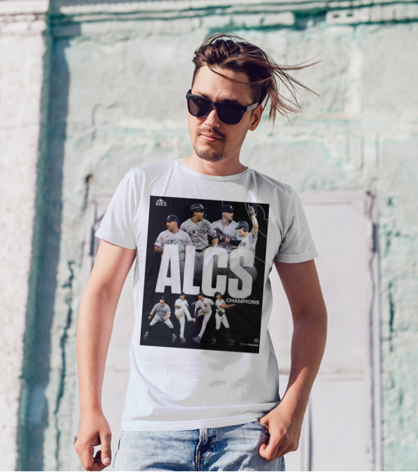 ALCS Champions New York Yankees MLB Lay Holmes Giancarlo Stanton DJ LeMahieu T-Shirt