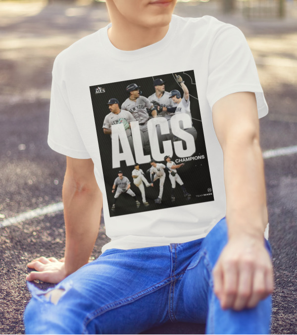 ALCS Champions New York Yankees MLB Lay Holmes Giancarlo Stanton DJ LeMahieu T-Shirt