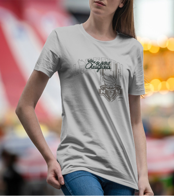 New York Liberty 2024 WNBA Champions Vintage Off The Backboard T-Shirt