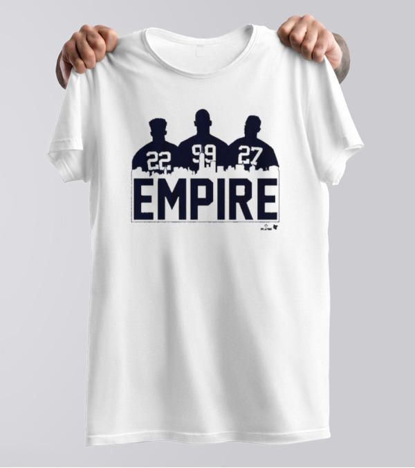 New York Yankees MLB Empire Juan Soto Aaron Judge Giancarlo Stanton 22 99 27 T-Shirt
