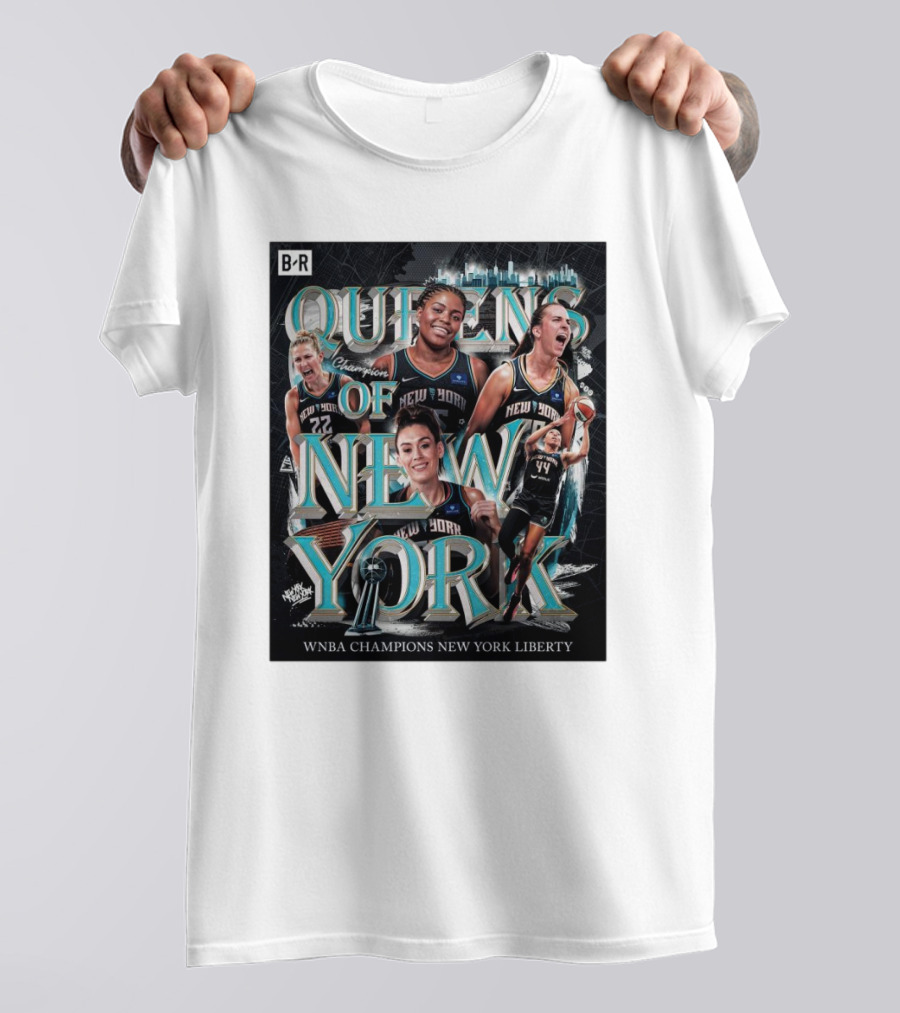Queens Of New York Liberty 2024 WNBA Champions T-Shirt