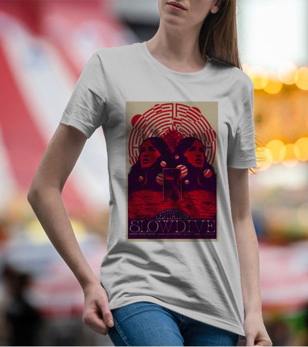 Levitation Slowdive Nov 3-2024 Austin TX Tour Drop Nineteens Ringo Deathstarr Glare Ariel Sad Cell T-Shirt