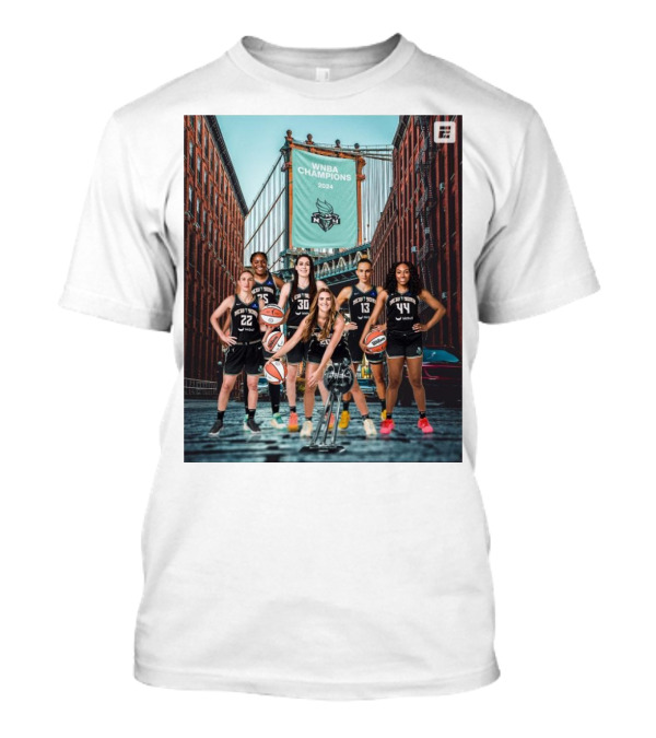 WNBA Champions 2024 New York Liberty Basketball Victory T-Shirt
