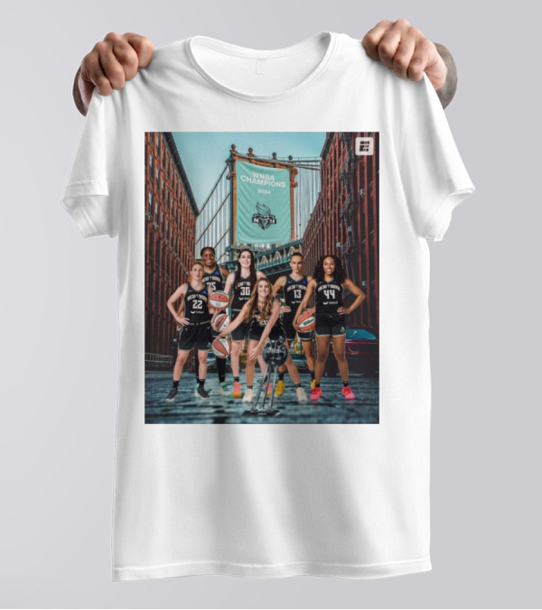 WNBA Champions 2024 New York Liberty Basketball Victory T-Shirt