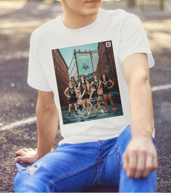 WNBA Champions 2024 New York Liberty Basketball Victory T-Shirt