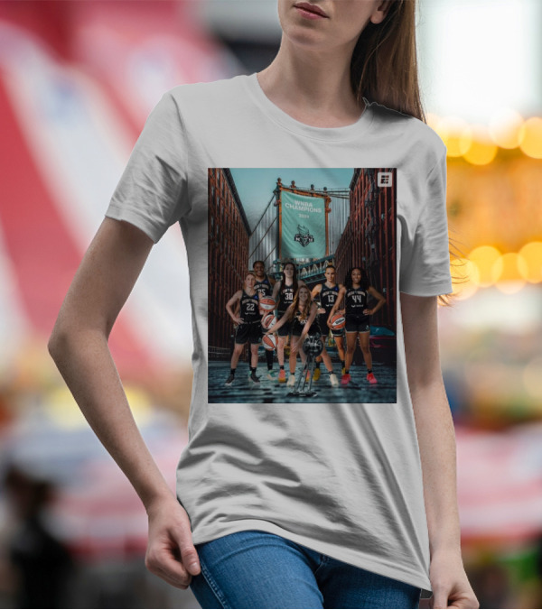 WNBA Champions 2024 New York Liberty Basketball Victory T-Shirt