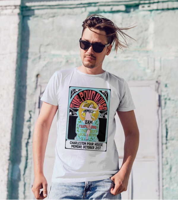 The PoHo Family Jam Featuring Local Artists At Charleston Pour House Monday October 21st T-Shirt