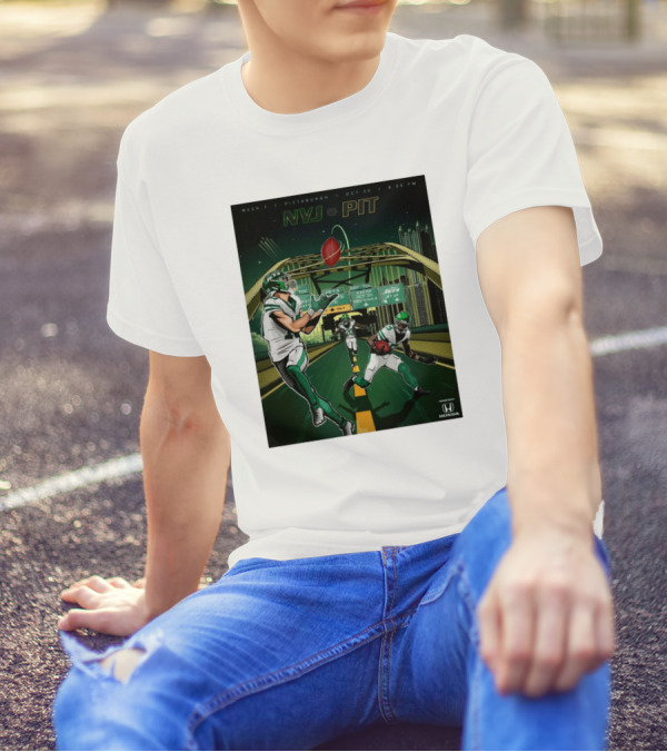 Week 7 New York Jets At Pittsburgh Steelers Oct 20 2024 NFL Showdown In Pittsburgh 9:20 PM T-Shirt