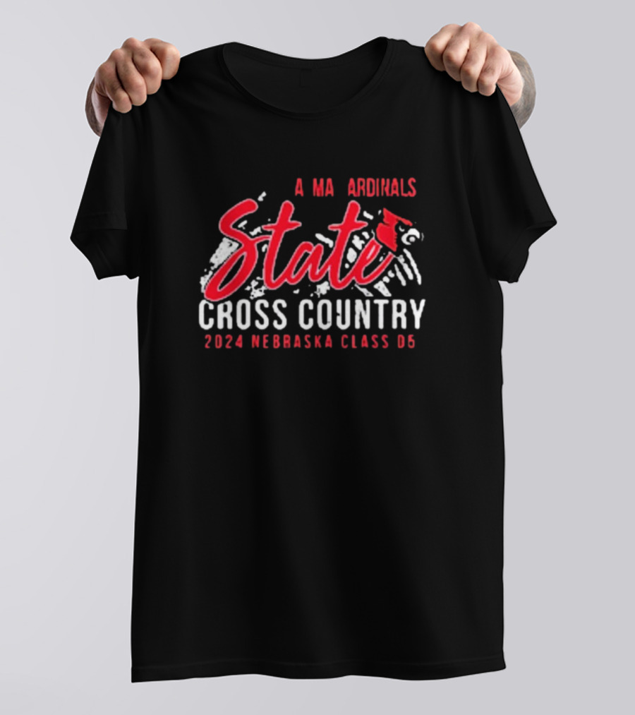 Alma Cardinals State Cross Country 2024 Nebraska Class D5 T-Shirt