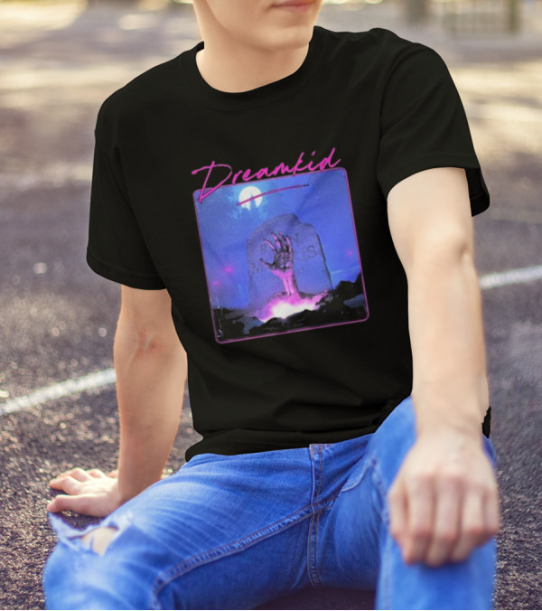 Dreamkid Thrille Halloween 2024 Rising Hand Grave Moon T-Shirt