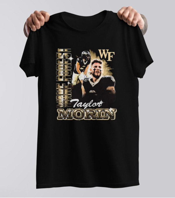 Taylor Morin Wake Forest WF 90s Retro Football Champion T-Shirt
