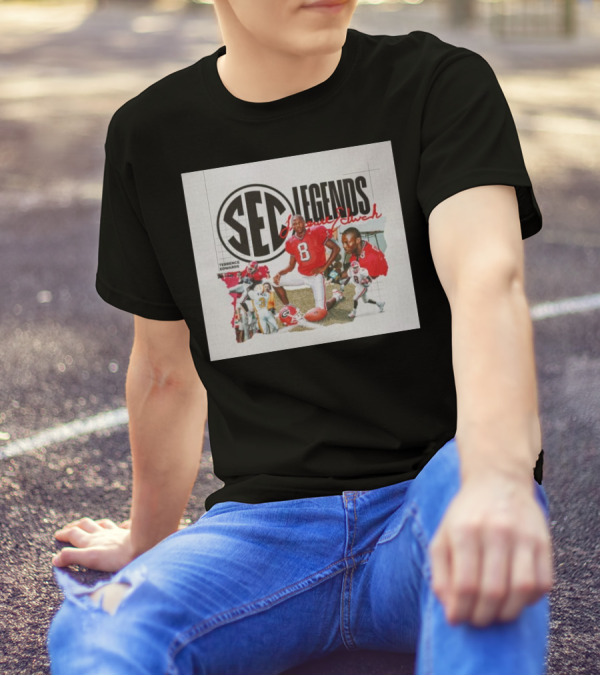 Terrence Edwards SEC Legends Class 2024 Football Signature T-Shirt