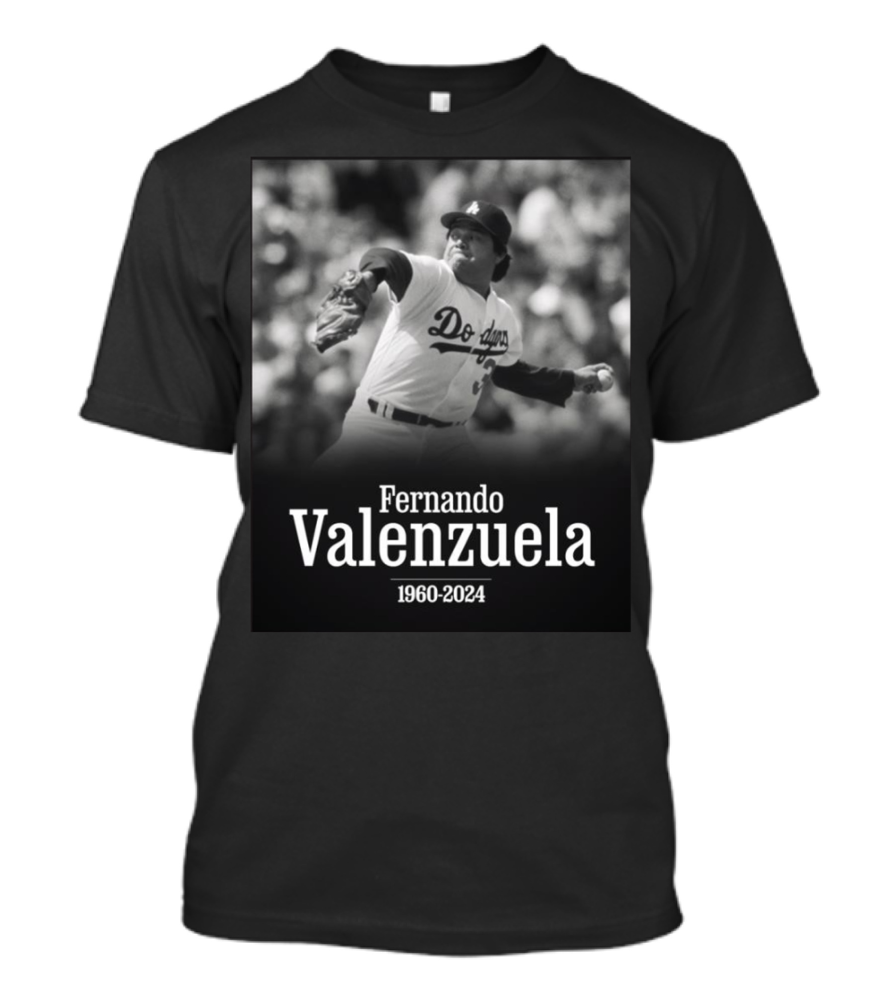 Fernando Valenzuela Los Angeles Dodgers 1960-2024 T-Shirt