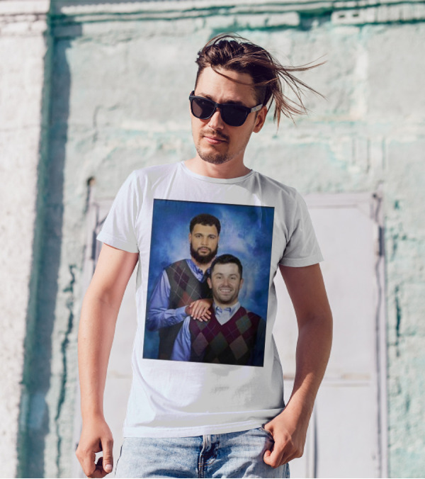 Chase Mclaughlin Wearing Baker Mayfield Mike Evans Step Brothers T-Shirt