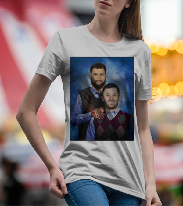 Chase Mclaughlin Wearing Baker Mayfield Mike Evans Step Brothers T-Shirt