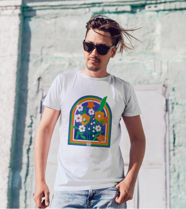 Critrole Role Hope Blooms New Rainbow Floral Arch T-Shirt