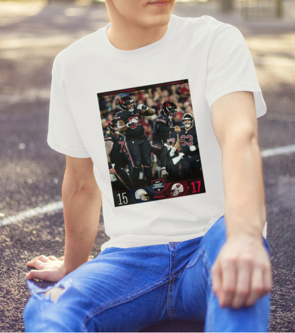Final Score Los Angeles Chargers 15 Arizona Cardinals 17 Monday Night Football T-Shirt