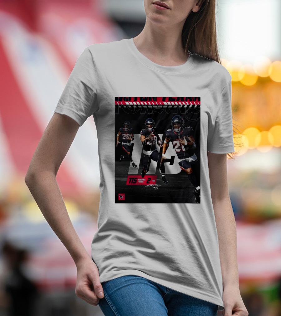 Houston Texans Joe Mixon 115 Rushing Yards 2 TDS T-Shirt