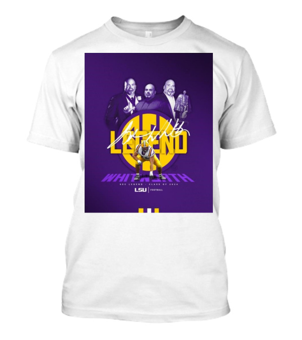 LSU Tigers Andrew Whitworth SEC Legend Class Of 2024 LSU Football Signature T-Shirt