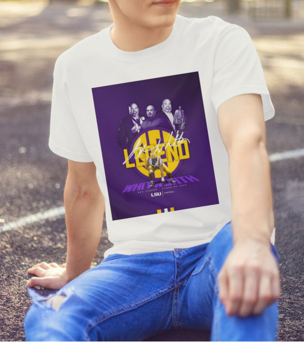 LSU Tigers Andrew Whitworth SEC Legend Class Of 2024 LSU Football Signature T-Shirt