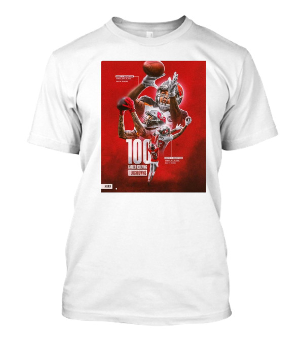 Tampa Bay Buccaneers Mike Evans 100 Career Receiving Touchdowns Graced By Greatness T-Shirt