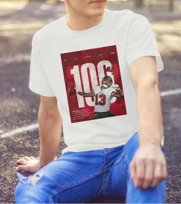 Tampa Bay Buccaneers Mike Evans 100 TDs Fifth Fastest NFL History Receiver T-Shirt