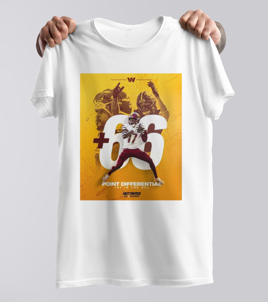 Washington Commanders +66 Point Differential 1st In The NFL T-Shirt