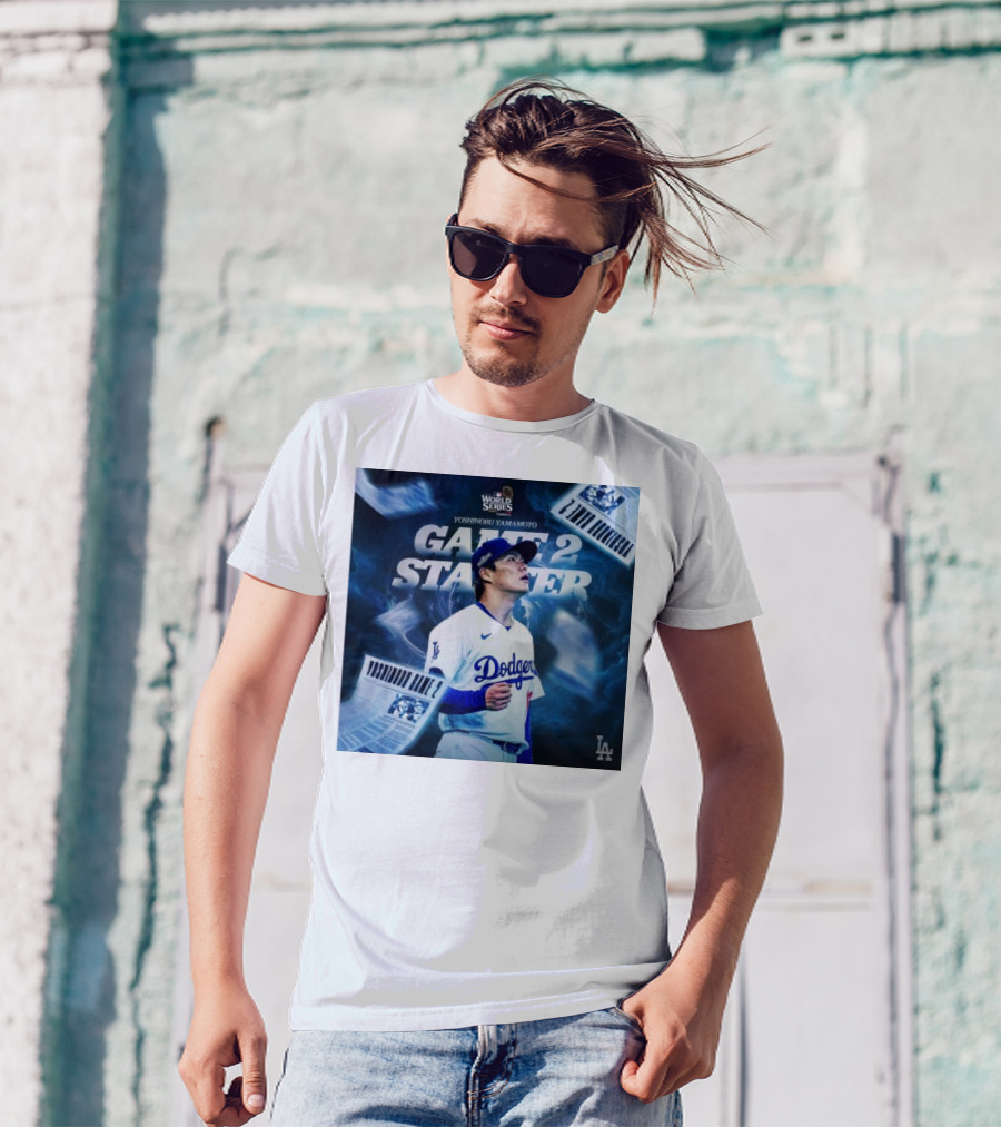 Yoshinobu Yamamoto Dodgers Game 2 Starter MLB World Series T-Shirt