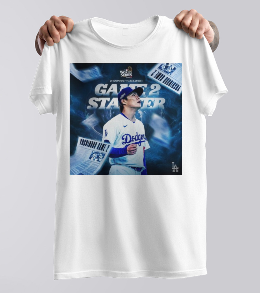 Yoshinobu Yamamoto Dodgers Game 2 Starter MLB World Series T-Shirt