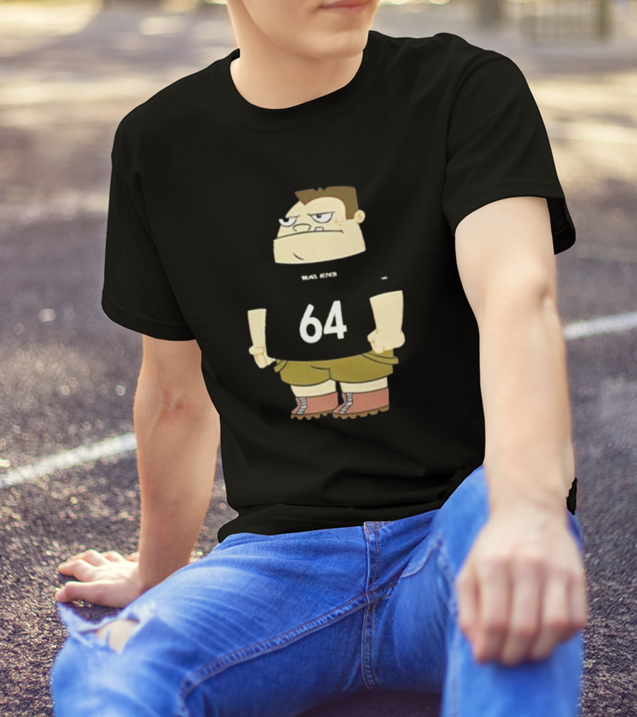 Baltimore Ravens 64 Tyler Linderbaum Buford Van Stomm Ravens Fan T-Shirt