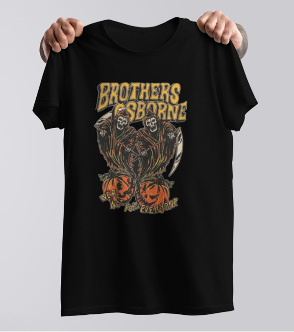Brothers Osborne We're Not For Everyone Halloween Grim Reapers Pumpkins T-Shirt