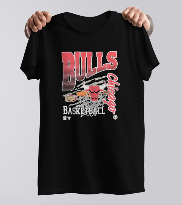 Chicago Bulls Basketball NBA Finals Vintage Mitchell And Ness T-Shirt