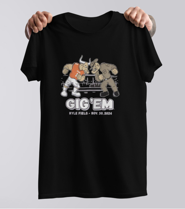 Texas A&M Vs Texas Longhorns Gig 'Em Kyle Field Nov 30 T-Shirt