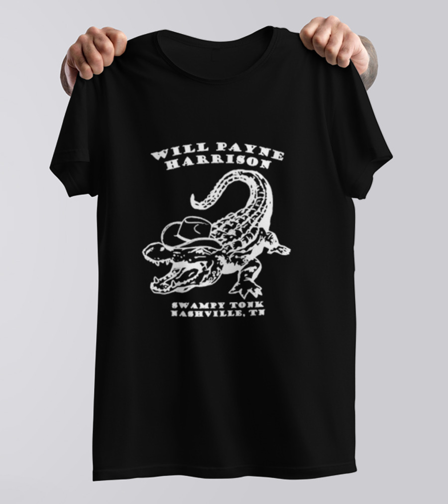 Will Payne Harrison Swampy Tonk Alligator Nashville TN T-Shirt