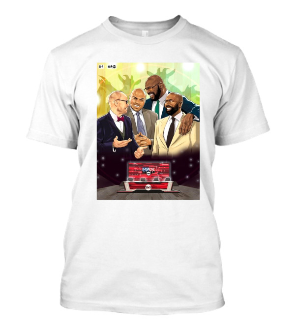 Inside The NBA 2024 Chuck Shaq Kenny EJ TNT Painting T-Shirt
