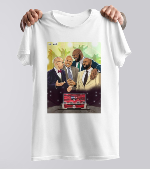 Inside The NBA 2024 Chuck Shaq Kenny EJ TNT Painting T-Shirt