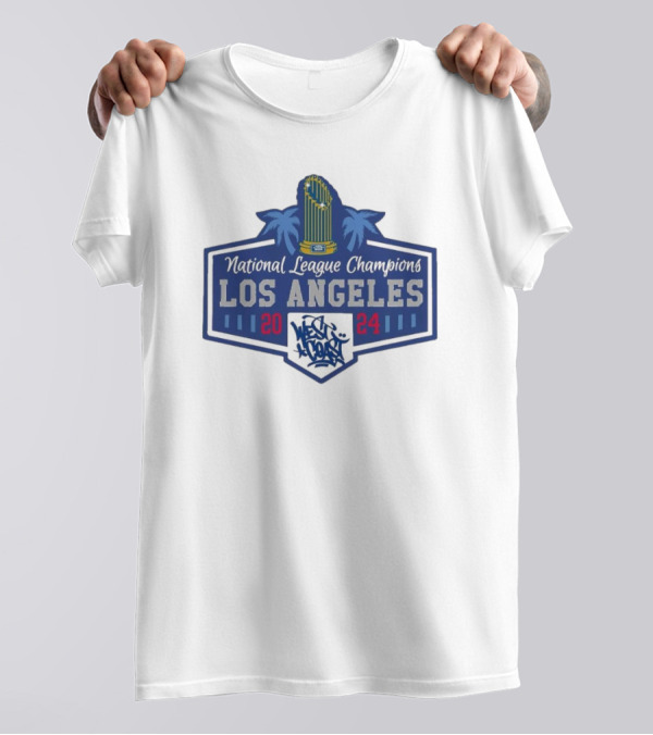 National League Champions Los Angeles West Coast 2024 MLB T-Shirt