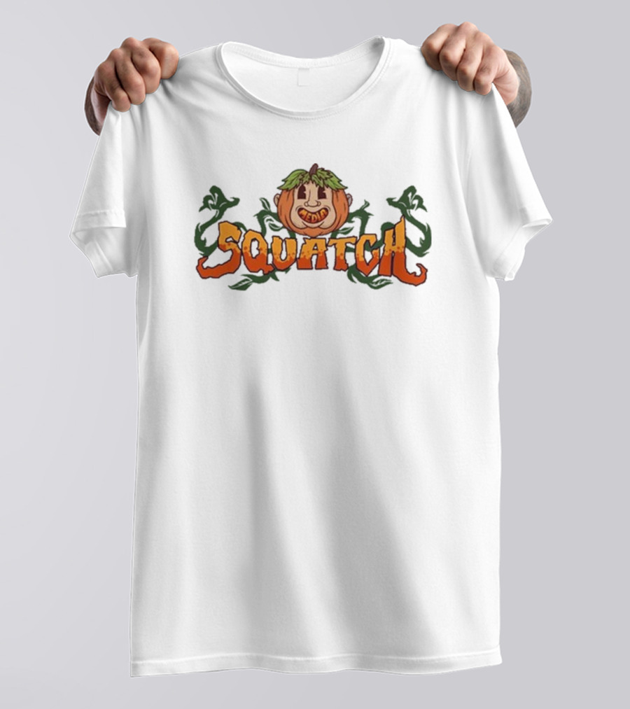 Media Squatch Pumpkin Halloween T-Shirt