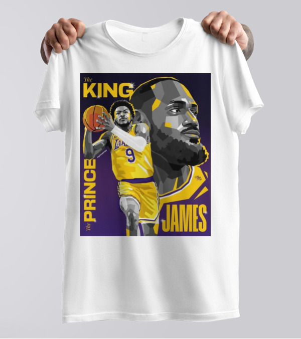 The King The Prince LeBron James Bronny James Lakers NBA T-Shirt
