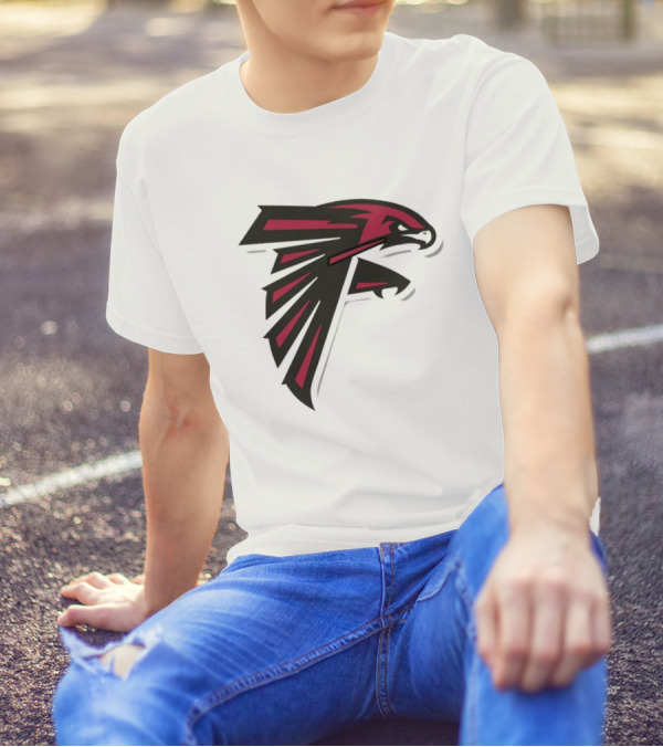 NFL NBA Atlanta Falcons Hawks Logo Mashup T-Shirt