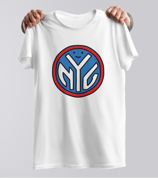 NFL X NBA Giants X Knicks Logo Mash Combine T-Shirt