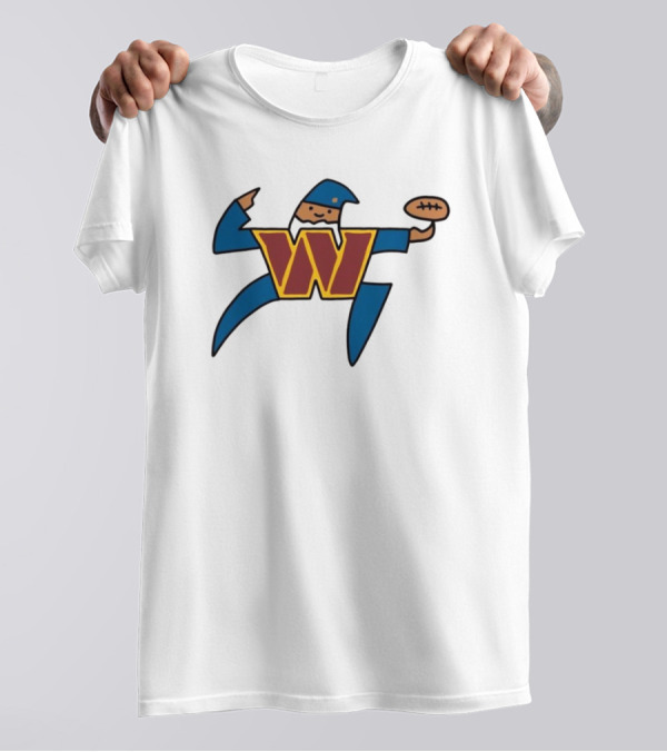 NFL X NBA Washington Commanders Wizards Logo Mashup Combine T-Shirt