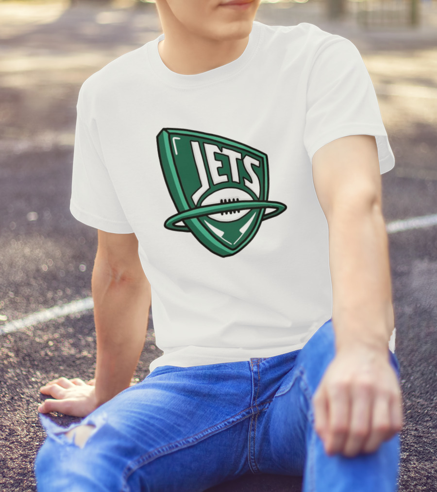 NFL X NBA Jets Logo Mash Combine T-Shirt