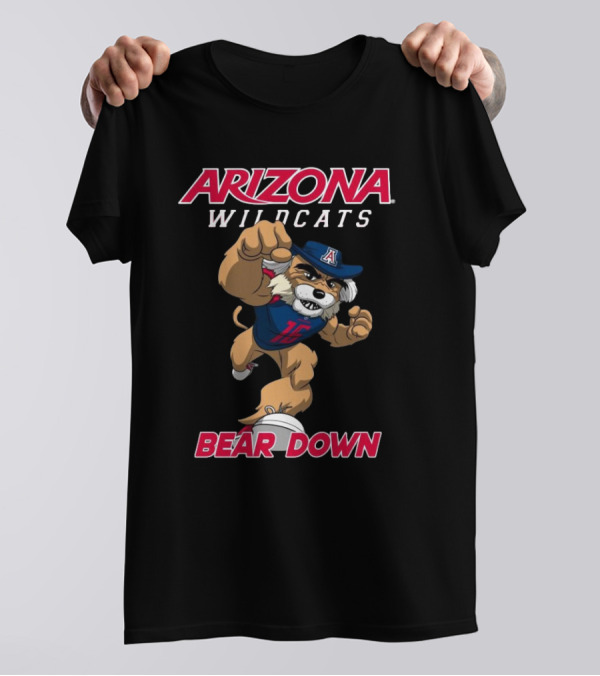 Arizona Wildcats Football Bear Down Mascot Class Of T-Shirt