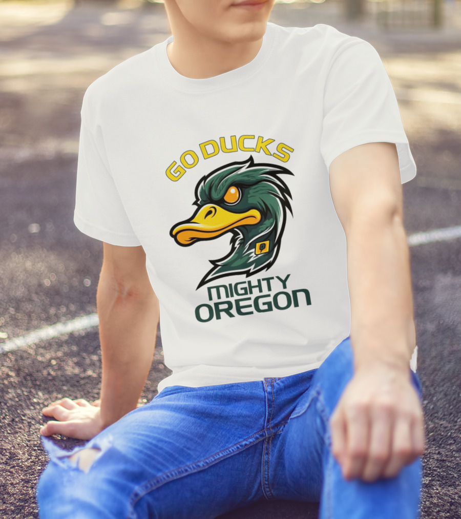 Go Ducks 2024 Mighty Oregon Ducks Mascot T-Shirt