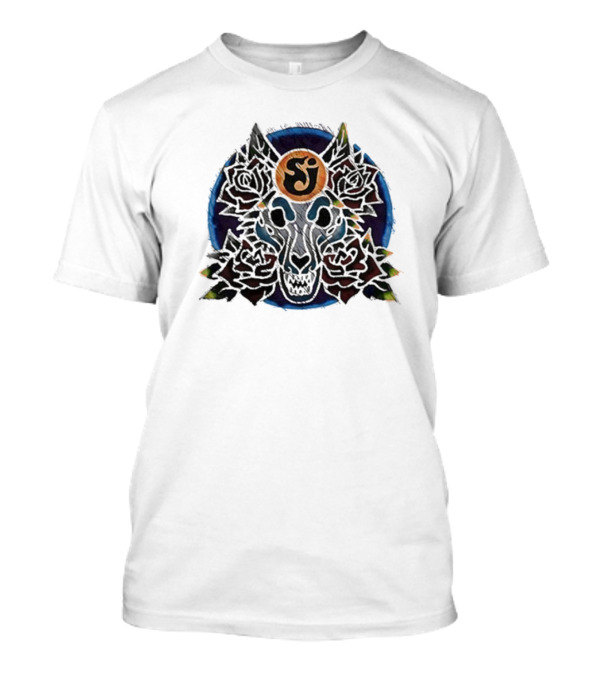 The String Cheese Incident Oct 25-27 2024 Suwannee Hulaween Live Oak FL Wolf And Roses Emblem T-Shirt